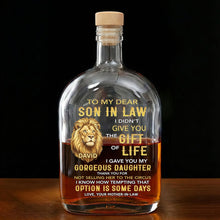 Load image into Gallery viewer, Personalized Whiskey Bottle Custom Name Gift for Son-in-Law
