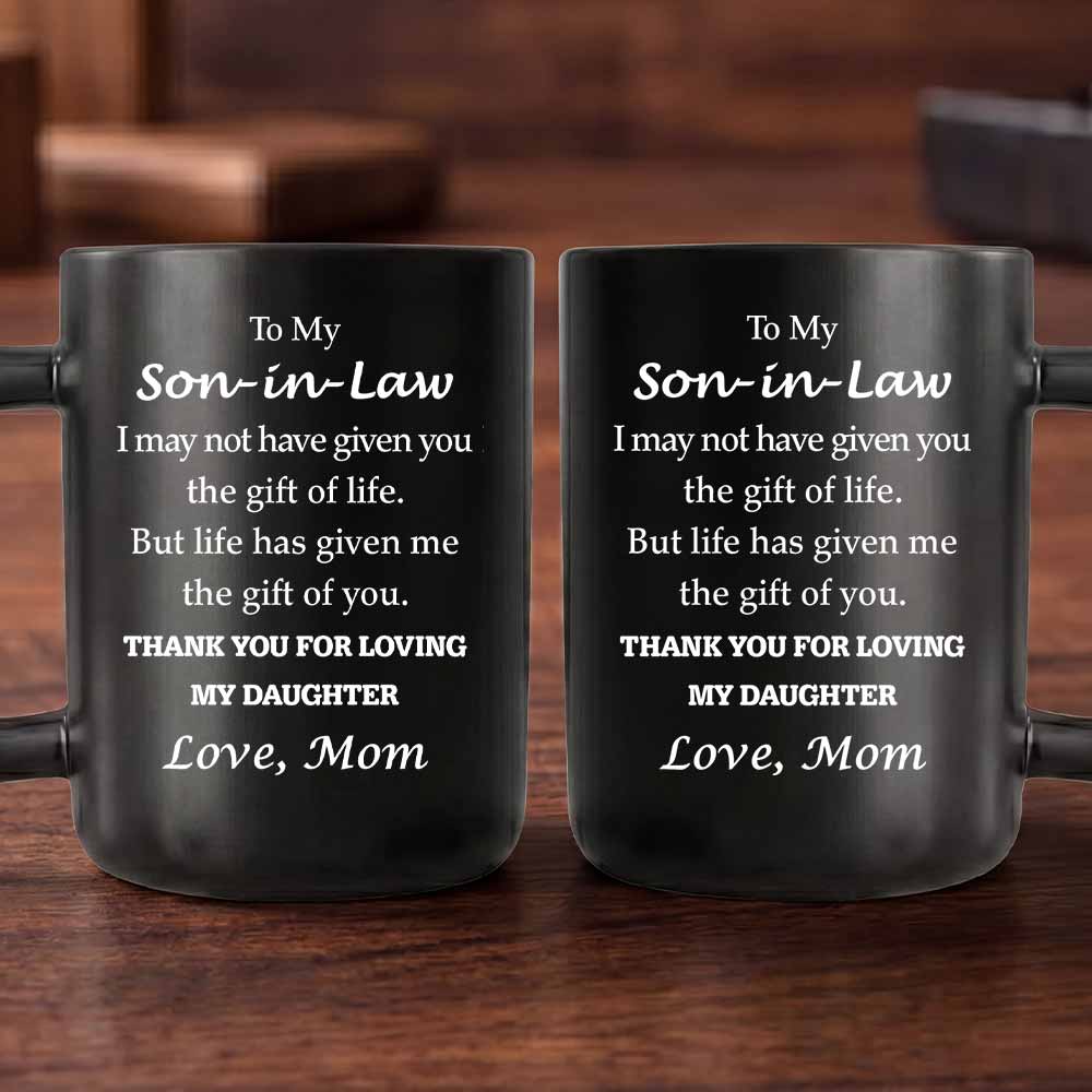 Personalized Wrench Handle Coffee Mug Custom Gift for Son-In-Law