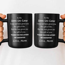 Load image into Gallery viewer, Personalized Wrench Handle Coffee Mug Custom Gift for Son-In-Law
