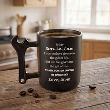 Load image into Gallery viewer, Personalized Wrench Handle Coffee Mug Custom Gift for Son-In-Law
