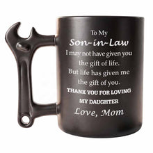 Load image into Gallery viewer, Personalized Wrench Handle Coffee Mug Custom Gift for Son-In-Law
