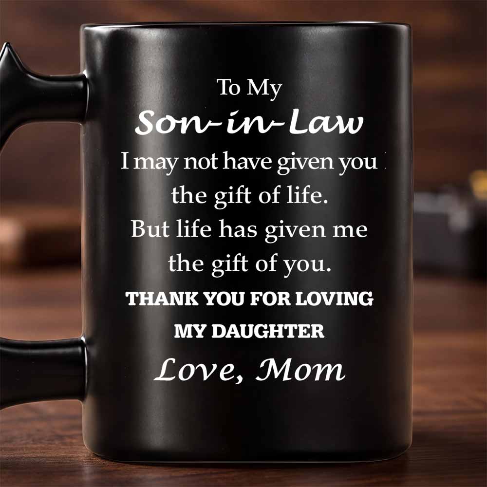 Personalized Wrench Handle Coffee Mug Custom Gift for Son-In-Law