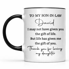 Load image into Gallery viewer, Personalized Accent Mug Custom Gift for Son-In-Law Coffee
