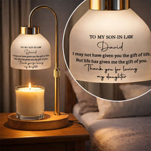 Load image into Gallery viewer, Personalized Candle Warmer Lamp Custom Name Gift for Son-in-Law
