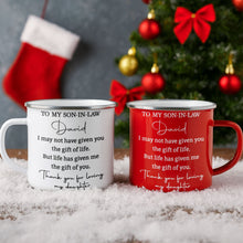 Load image into Gallery viewer, Personalized Enamel Mug Custom Gift for Son-In-Law | BBQ, Father's Day
