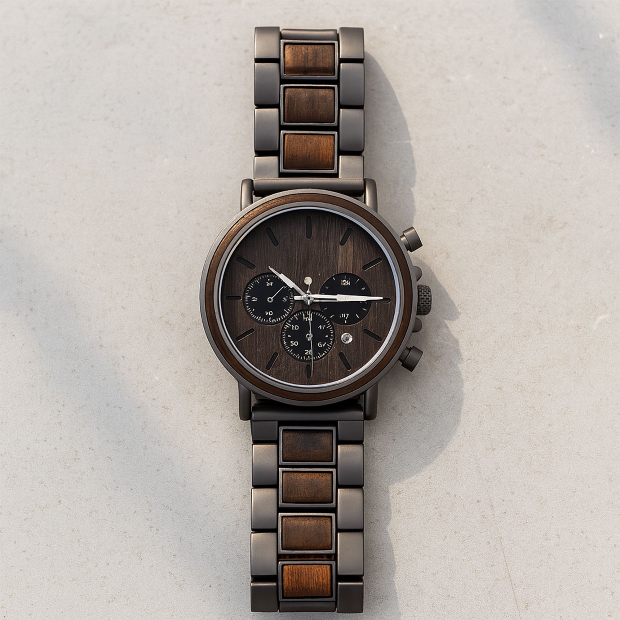 Personalized Engraved Wooden Watch Custom Gift for Son-in-Law