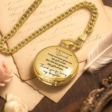 Load image into Gallery viewer, Personalized Custom Pocket Watch Gift for Son-in-Law
