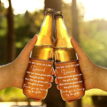 Load image into Gallery viewer, Personalized Leather Can Cooler Custom Gift for Son-in-Law
