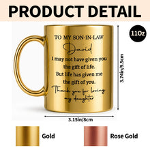 Load image into Gallery viewer, Personalized Metallic Mug Custom Gift for Son-in-Law Birthday Christmas
