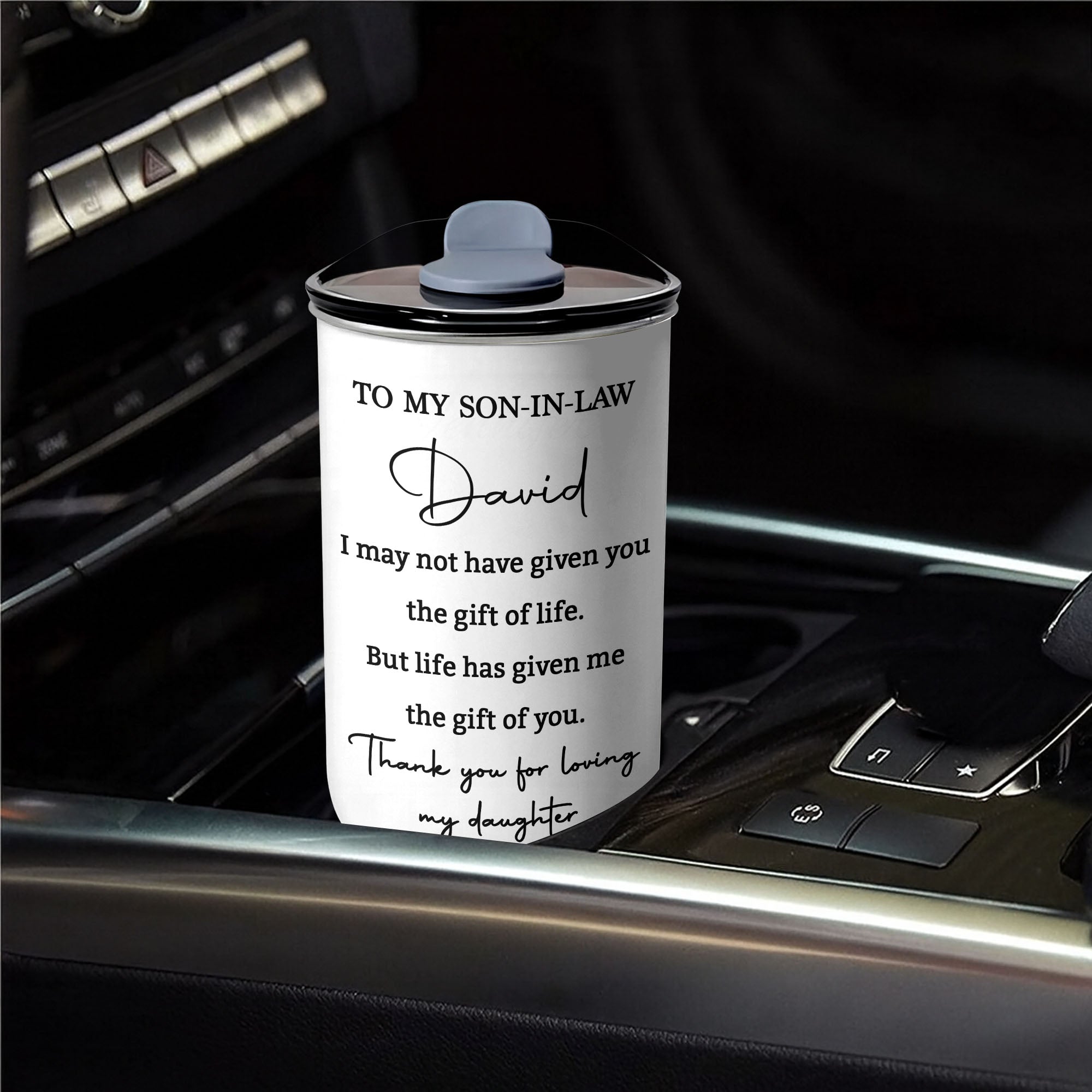 Personalized 10oz Stainless Steel Tumbler Custom Gift for Son-in-Law