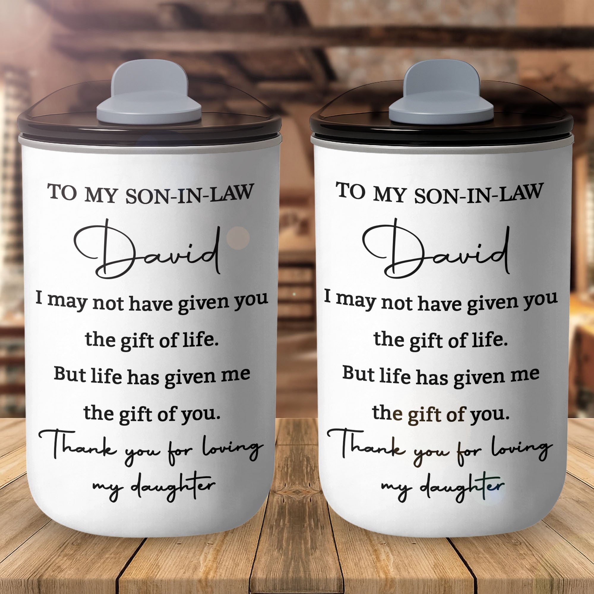 Personalized 10oz Stainless Steel Tumbler Custom Gift for Son-in-Law