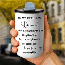 Load image into Gallery viewer, Personalized 10oz Stainless Steel Tumbler Custom Gift for Son-in-Law
