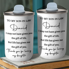 Load image into Gallery viewer, Personalized 10oz Stainless Steel Tumbler Custom Gift for Son-in-Law
