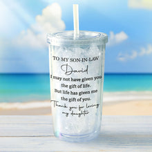 Load image into Gallery viewer, Personalized Tumbler Custom Name Gift for Son-In-Law 14oz
