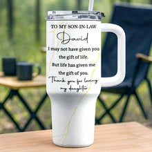 Load image into Gallery viewer, Personalized 40oz Tumbler Custom Name Gift for Son-in-Law
