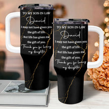 Load image into Gallery viewer, Personalized 40oz Tumbler Custom Name Gift for Son-in-Law
