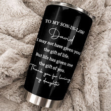 Load image into Gallery viewer, Personalized Stainless Steel Tumbler Custom Drink Gift for Son-in-Law
