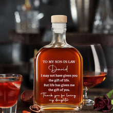 Load image into Gallery viewer, Personalized Whiskey Bottle Custom Script Gift for Son-in-Law
