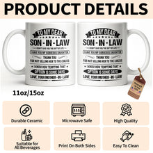 Load image into Gallery viewer, Personalized Coffee Mug for Son-in-Law Unique Gift Idea
