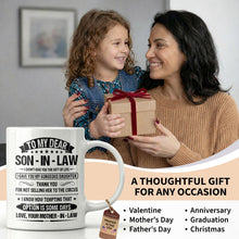 Load image into Gallery viewer, Personalized Coffee Mug for Son-in-Law Unique Gift Idea
