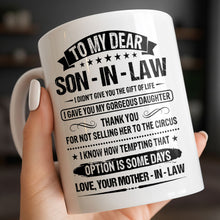 Load image into Gallery viewer, Personalized Coffee Mug for Son-in-Law Unique Gift Idea
