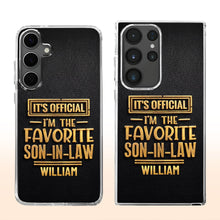 Load image into Gallery viewer, Personalized Clear Phone Case Custom Name Gift for Son-in-Law
