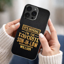 Load image into Gallery viewer, Personalized Clear Phone Case Custom Name Gift for Son-in-Law
