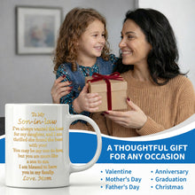 Load image into Gallery viewer, Personalized Gold Monogram Coffee Mug Gift for Son-in-Law

