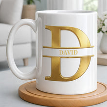 Load image into Gallery viewer, Personalized Gold Monogram Coffee Mug Gift for Son-in-Law
