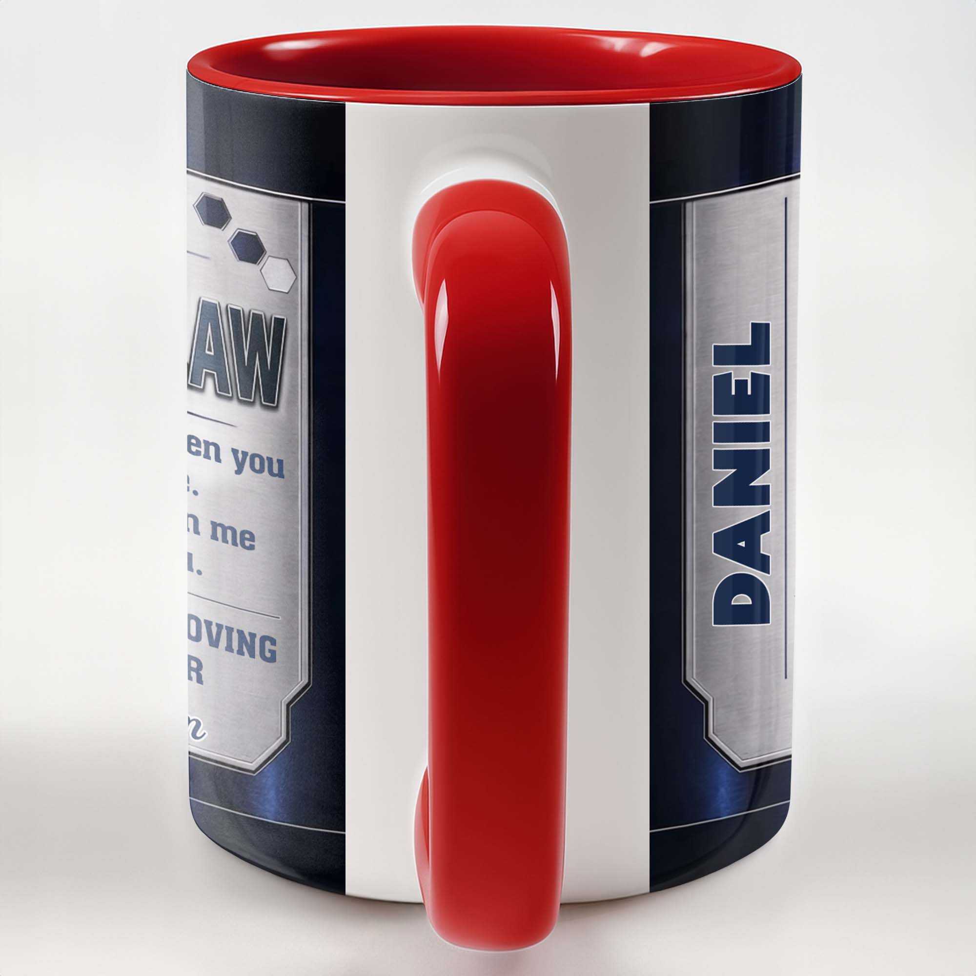 Personalized Accent Mug for Son-In-Law Custom Message Gift