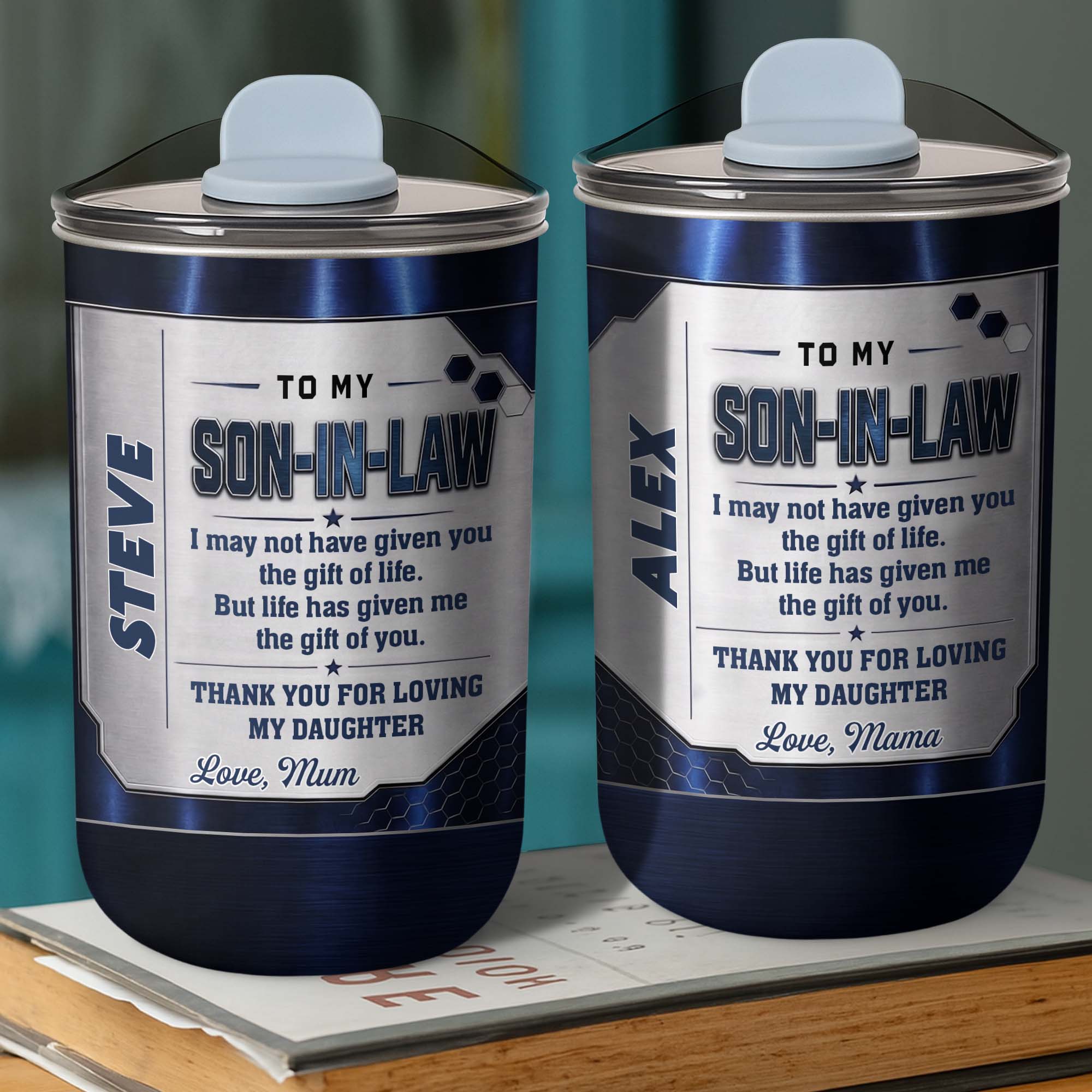 Personalized 10oz Tumbler Custom Gift for Son-in-Law
