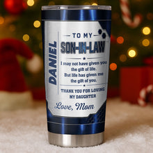 Load image into Gallery viewer, Personalized Custom 20oz Tumbler Gift for Son-in-Law
