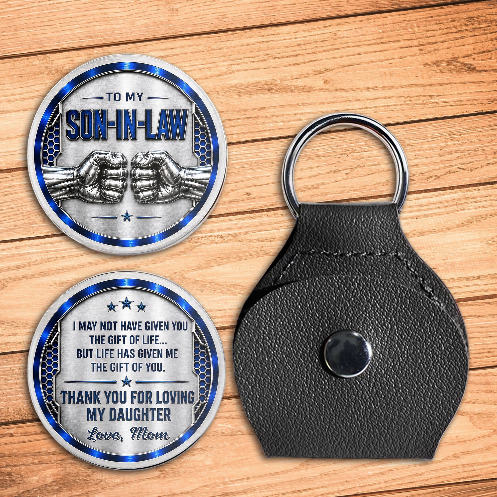 Personalized Pocket Hug Custom Message Gift for Son-In-Law