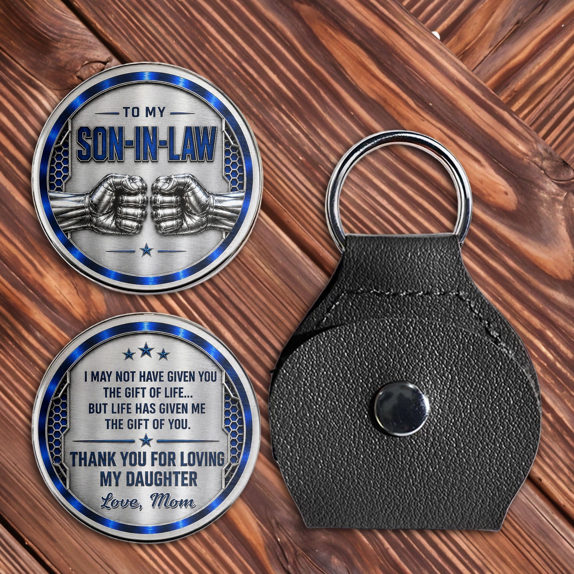 Personalized Pocket Hug Custom Message Gift for Son-In-Law