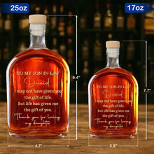 Load image into Gallery viewer, Personalized Whiskey Bottle Custom Gift for Son-in-Law

