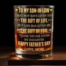 Load image into Gallery viewer, Personalized Whiskey Glass Custom Gift for Son-in-Law
