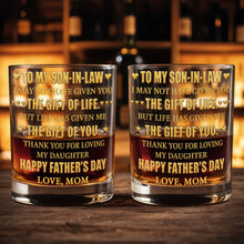 Load image into Gallery viewer, Personalized Whiskey Glass Custom Gift for Son-in-Law
