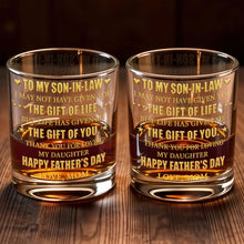 Load image into Gallery viewer, Personalized Whiskey Glass Custom Gift for Son-in-Law
