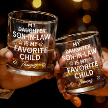 Load image into Gallery viewer, Personalized Whiskey Glass Custom Name Gift for Son-In-Law
