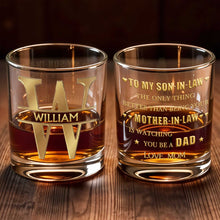 Load image into Gallery viewer, Personalized Whiskey Glass Custom Name Monogram Gift for Dad
