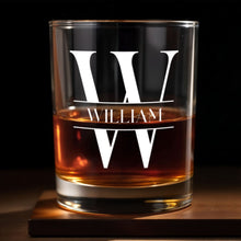 Load image into Gallery viewer, Personalized Custom Whiskey Glass Gift for Son-In-Law - Monogram Design

