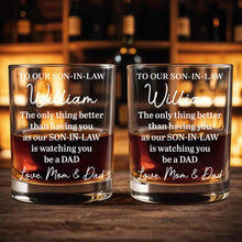 Load image into Gallery viewer, Personalized Engraved Whiskey Glass Gift for Son-in-Law
