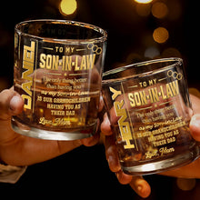 Load image into Gallery viewer, Personalized Custom Whiskey Glass Gift for Son-in-Law
