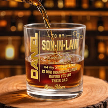 Load image into Gallery viewer, Personalized Custom Whiskey Glass Gift for Son-in-Law

