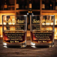 Load image into Gallery viewer, Personalized Custom Whiskey Glass Gift for Son-in-Law
