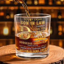 Load image into Gallery viewer, Personalized Custom Whiskey Glass Monogram Gift for Son-In-Law
