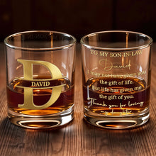 Load image into Gallery viewer, Personalized Custom Whiskey Glass Gift for Son-in-Law
