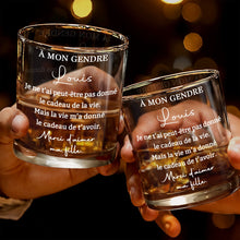 Load image into Gallery viewer, Personalized Custom Whiskey Glass Gift for Son-in-Law
