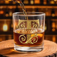 Load image into Gallery viewer, Personalized Monogram Whiskey Glass Gift for Son-In-Law

