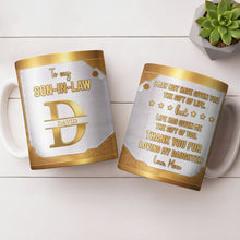 Load image into Gallery viewer, Personalized Gold Monogram Coffee Mug Custom Gift for Son-In-Law
